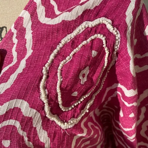 Pink and White Patterned Dress - Picture 3 of 3